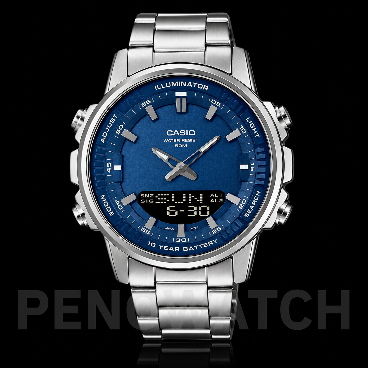ساعت کاسیو های کپی مسترCasio AMW-880D سرمه ای