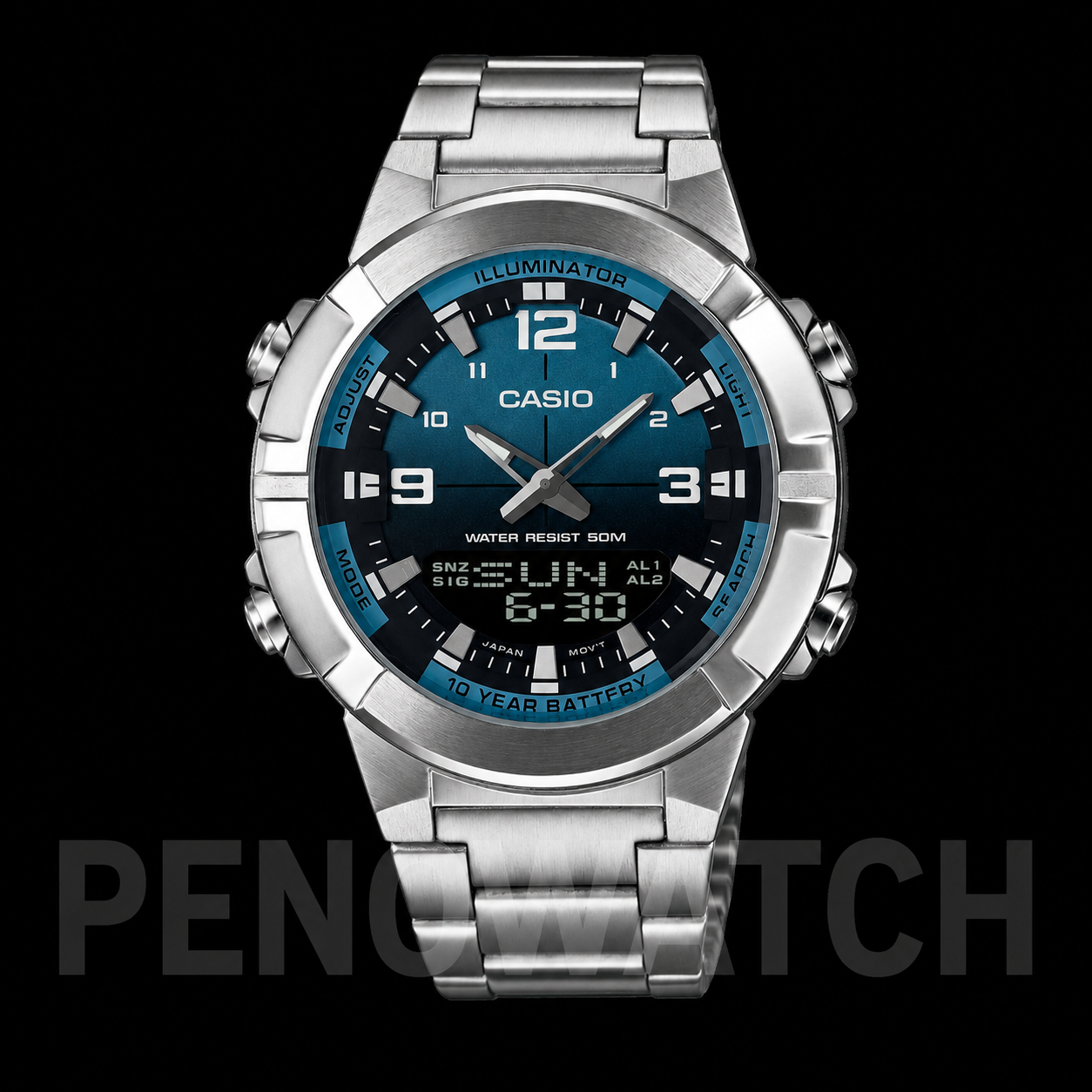 ساعت کاسیو های کپی مسترCasio AMW-870D تیفانی